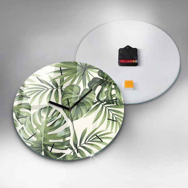 Orologio rotondo in vetro Modello tropicale