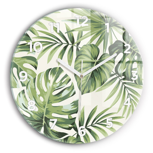 Orologio rotondo in vetro Modello tropicale