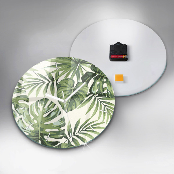 Orologio rotondo in vetro Modello tropicale