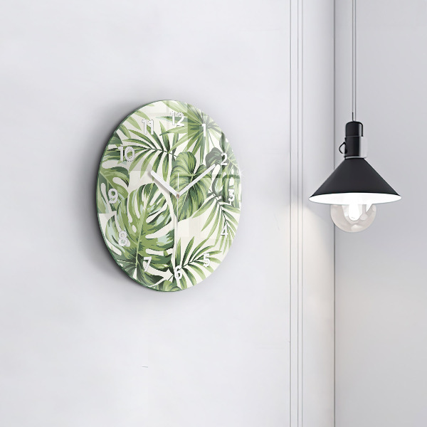Orologio rotondo in vetro Modello tropicale