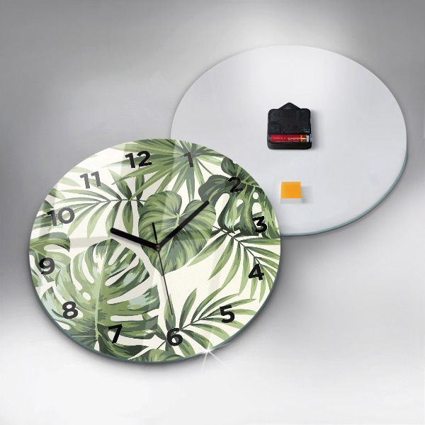 Orologio rotondo in vetro Modello tropicale