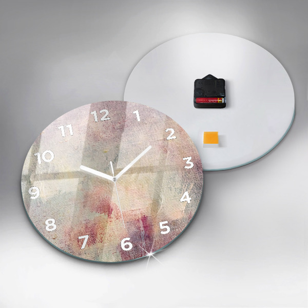 Orologio rotondo Astrazione dipinta