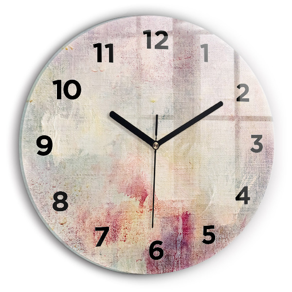 Orologio rotondo Astrazione dipinta