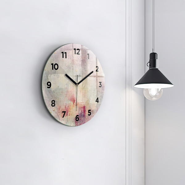 Orologio rotondo Astrazione dipinta