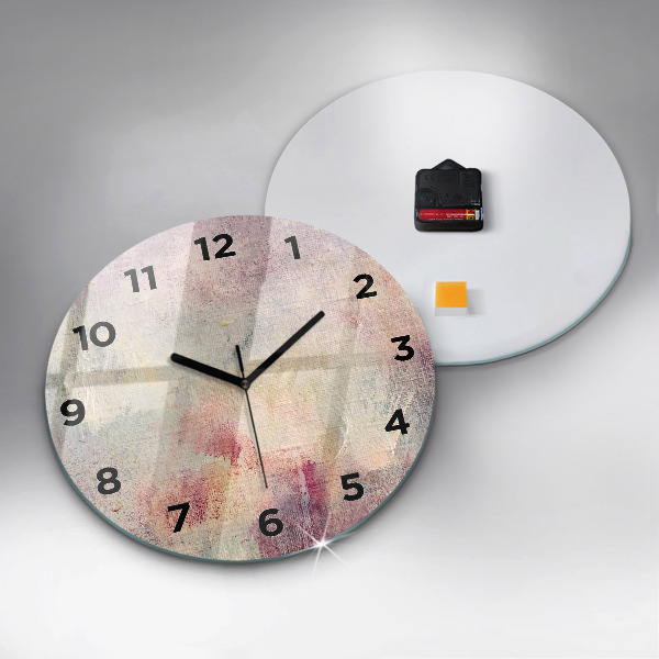 Orologio rotondo Astrazione dipinta
