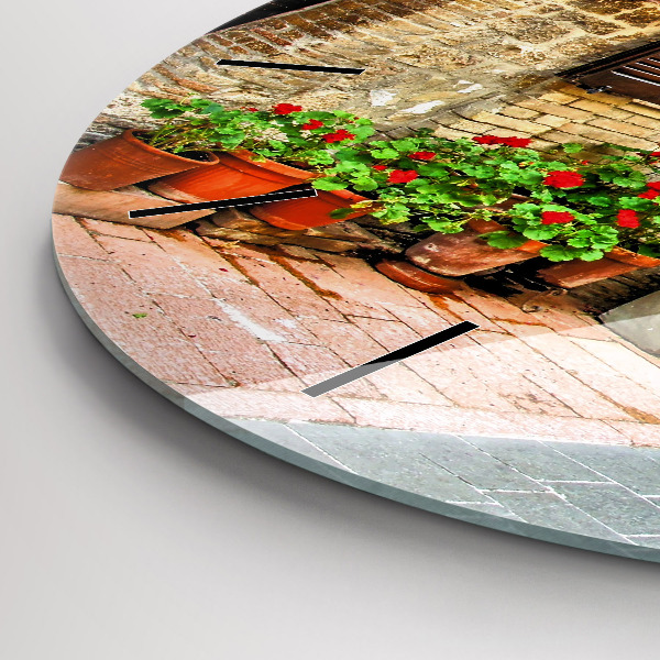 Orologio rotondo Una strada pittoresca