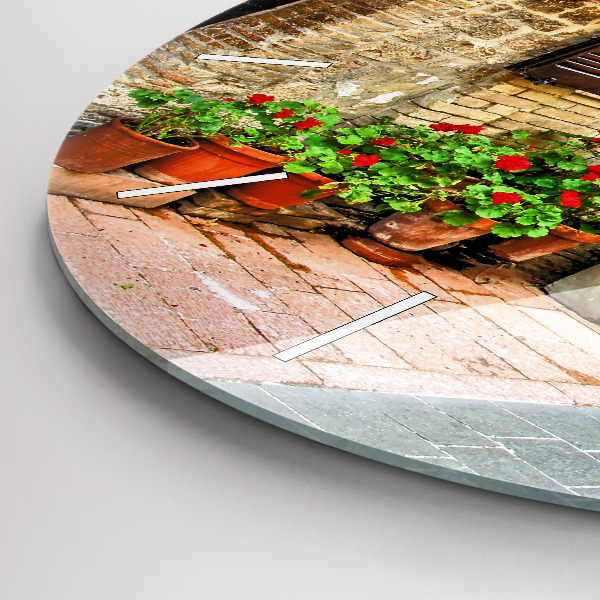 Orologio rotondo Una strada pittoresca