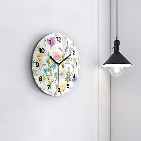 Orologio rotondo Composizione floreale