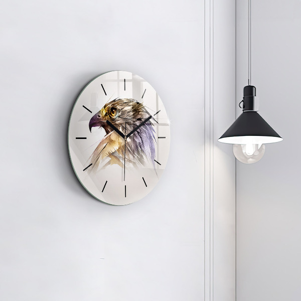Orologio rotondo Uccello predatore