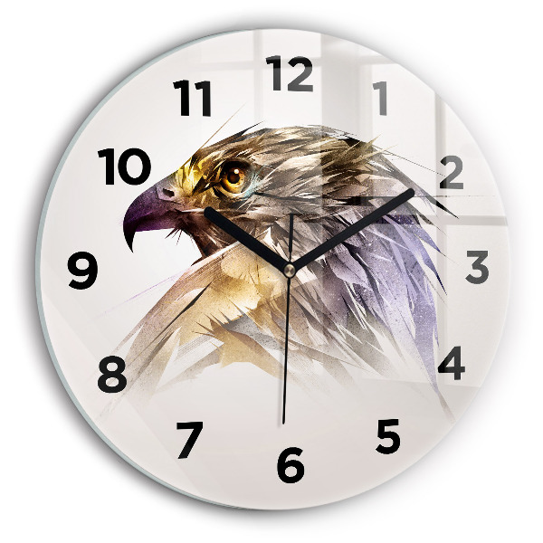 Orologio rotondo Uccello predatore