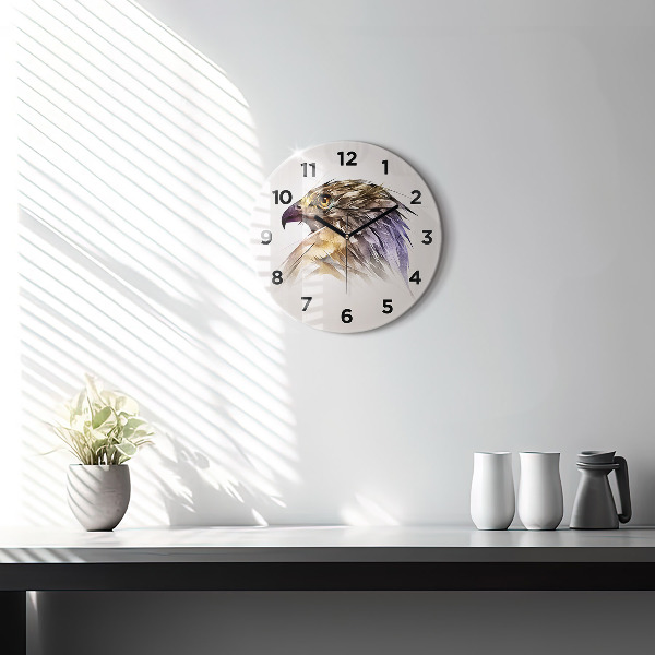Orologio rotondo Uccello predatore