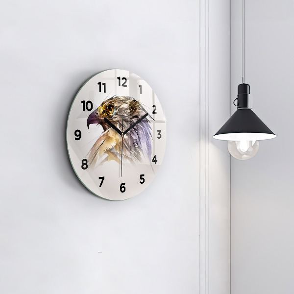 Orologio rotondo Uccello predatore