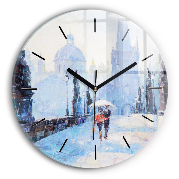 Orologio rotondo Arte ad olio