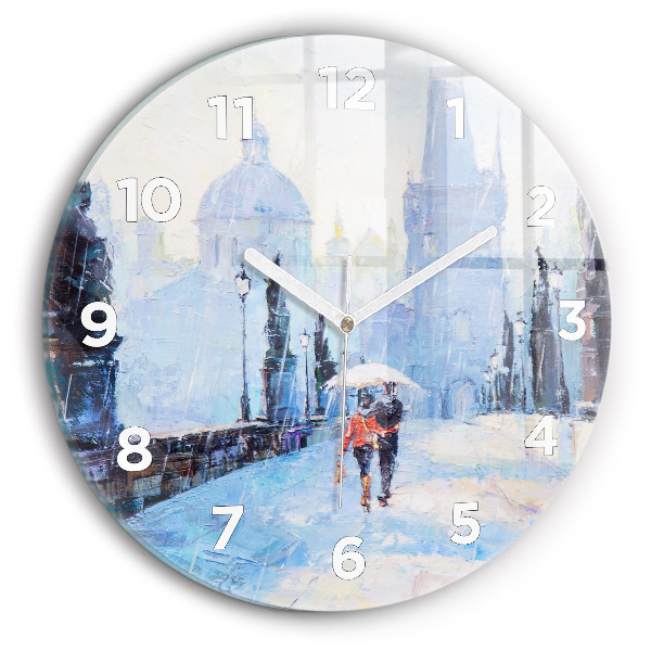 Orologio rotondo Arte ad olio