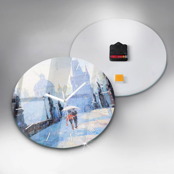 Orologio rotondo Arte ad olio