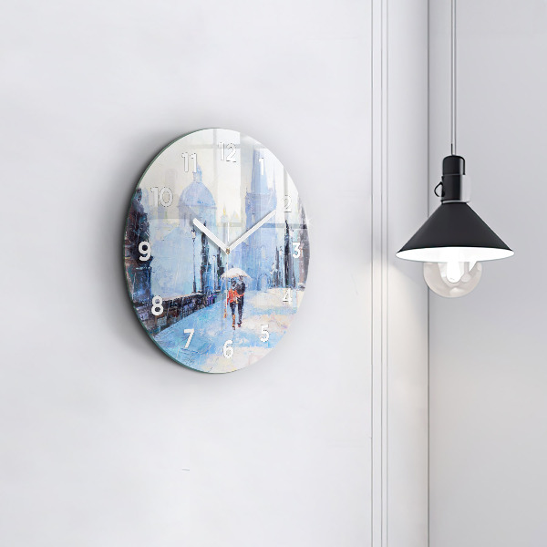 Orologio rotondo Arte ad olio