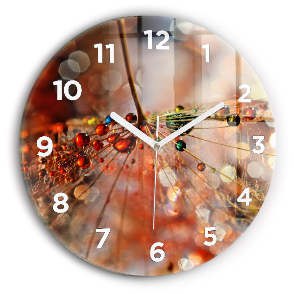 Orologio rotondo Dente di leone con rugiada