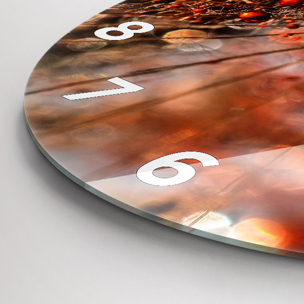 Orologio rotondo Dente di leone con rugiada