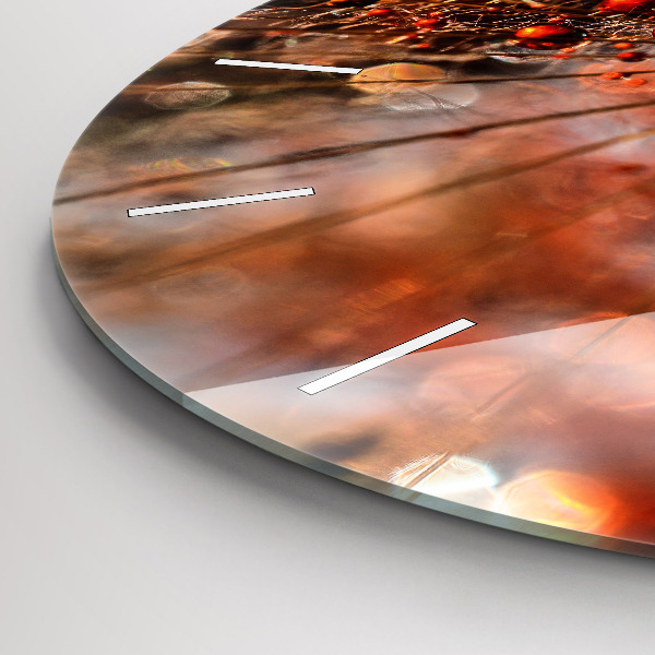 Orologio rotondo Dente di leone con rugiada