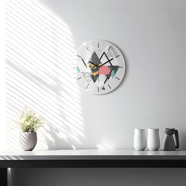 Orologio rotondo Motivo geometrico