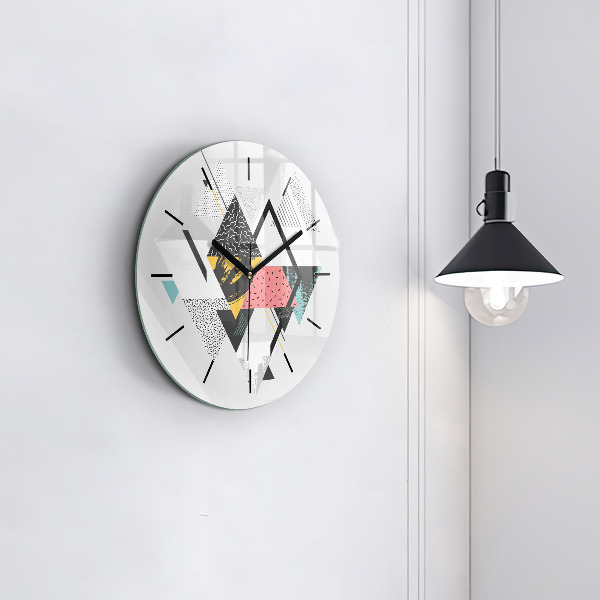 Orologio rotondo Motivo geometrico