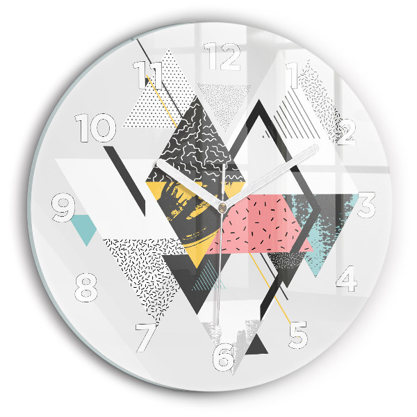 Orologio rotondo Motivo geometrico
