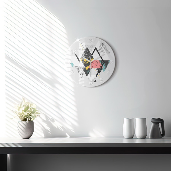 Orologio rotondo Motivo geometrico