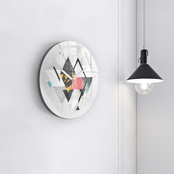 Orologio rotondo Motivo geometrico