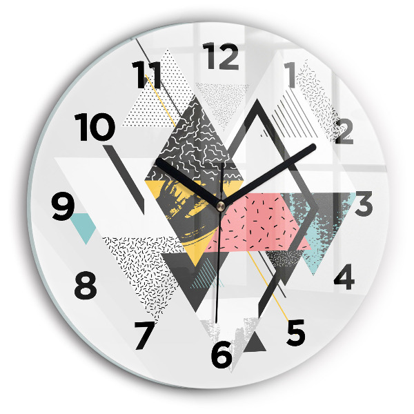 Orologio rotondo Motivo geometrico