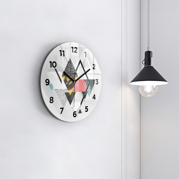 Orologio rotondo Motivo geometrico