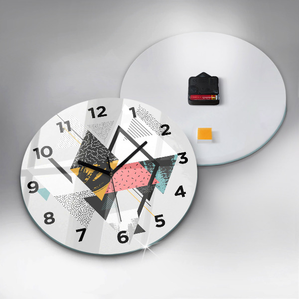 Orologio rotondo Motivo geometrico