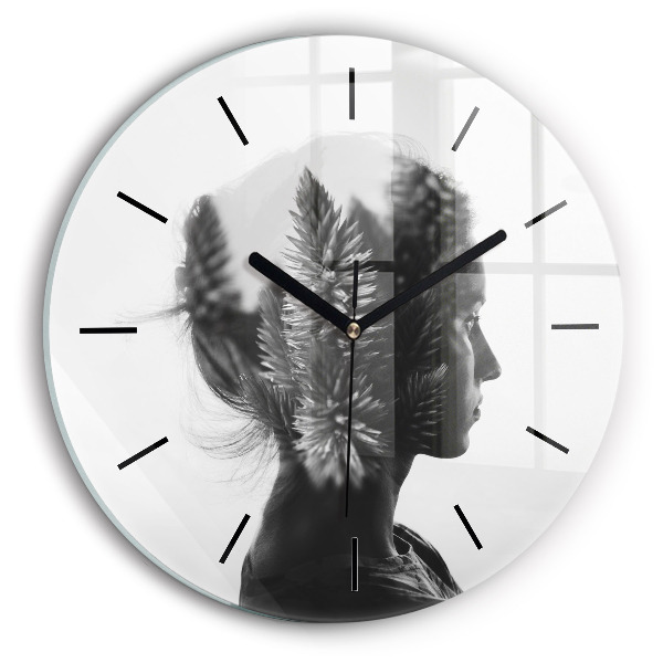 Orologio rotondo Ritratto di una donna