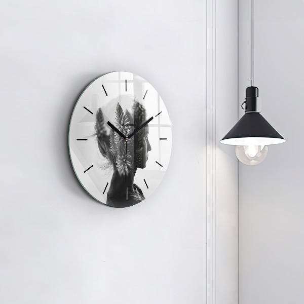 Orologio rotondo Ritratto di una donna