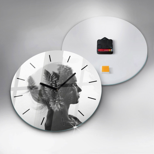 Orologio rotondo Ritratto di una donna