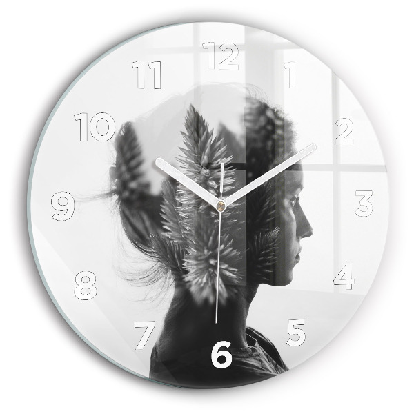 Orologio rotondo Ritratto di una donna