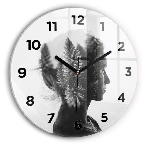 Orologio rotondo Ritratto di una donna