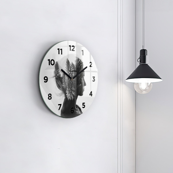 Orologio rotondo Ritratto di una donna