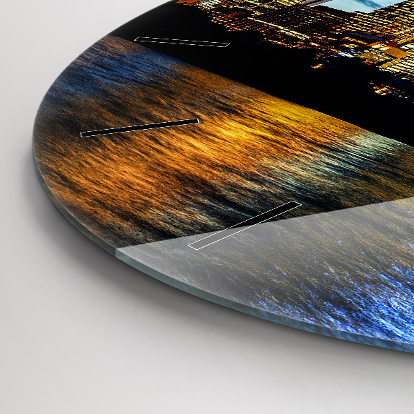 Orologio rotondo Sydney la sera