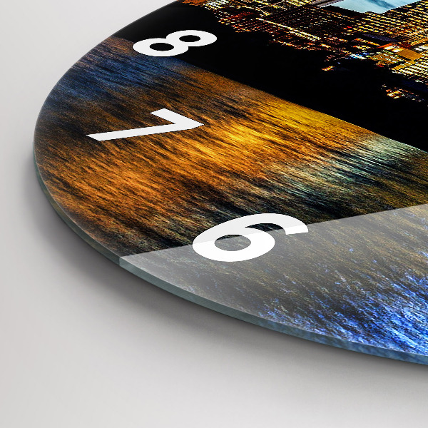 Orologio rotondo Sydney la sera