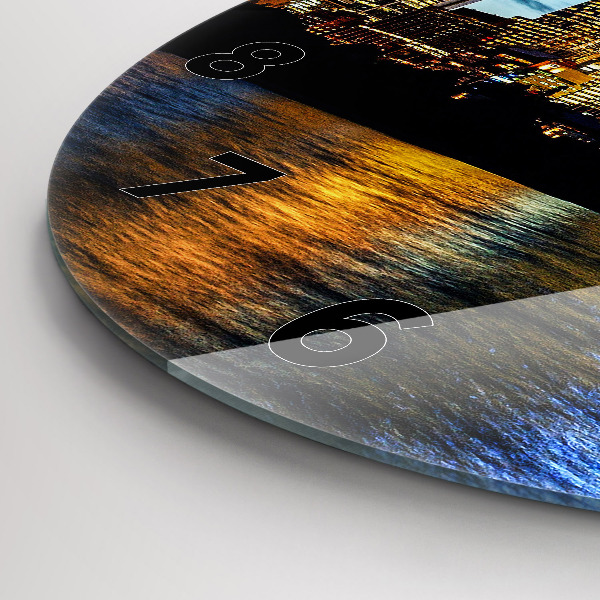 Orologio rotondo Sydney la sera