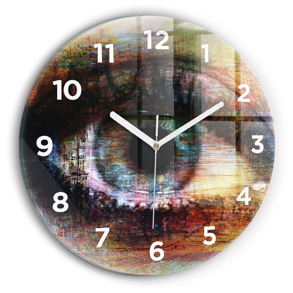 Orologio rotondo Occhio dell'arte di strada
