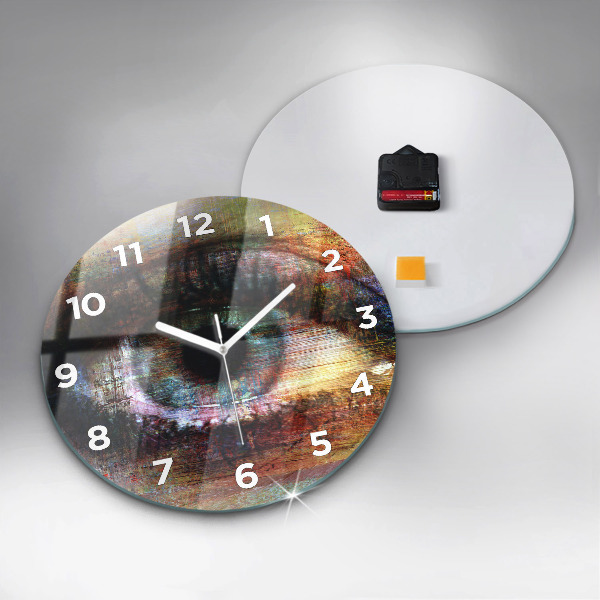 Orologio rotondo Occhio dell'arte di strada