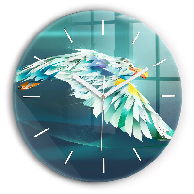 Orologio rotondo Immagine di un'aquila in volo