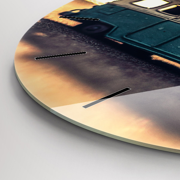 Orologio rotondo Camper sulla spiaggia