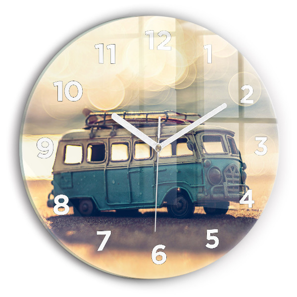 Orologio rotondo Camper sulla spiaggia