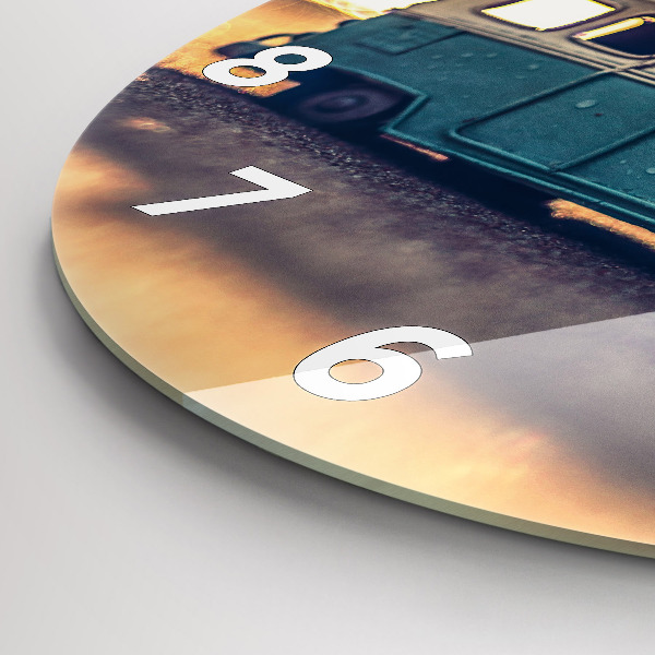 Orologio rotondo Camper sulla spiaggia