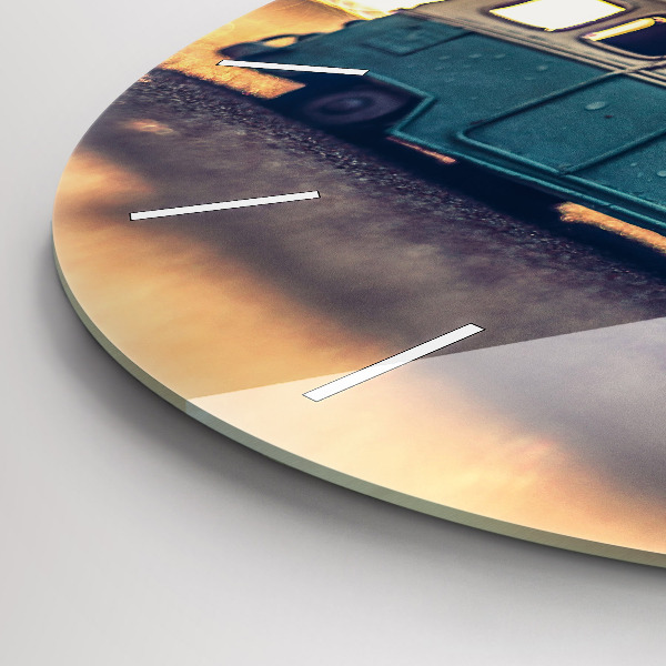 Orologio rotondo Camper sulla spiaggia