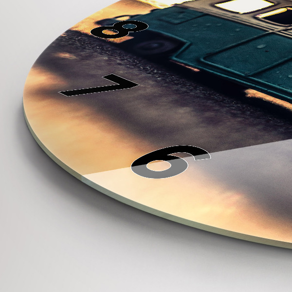 Orologio rotondo Camper sulla spiaggia