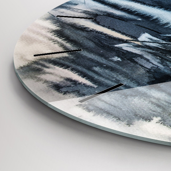 Orologio rotondo Lago invernale Łódka