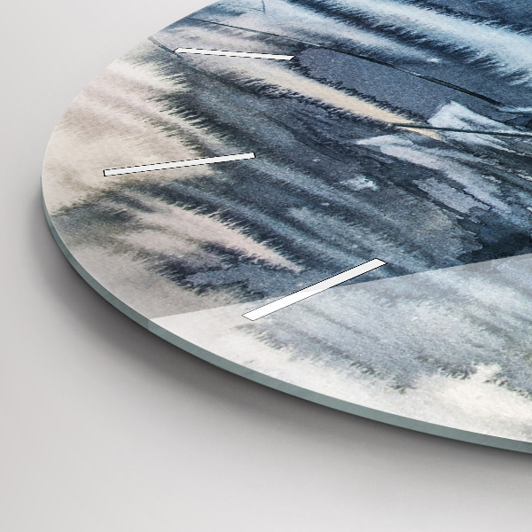 Orologio rotondo Lago invernale Łódka